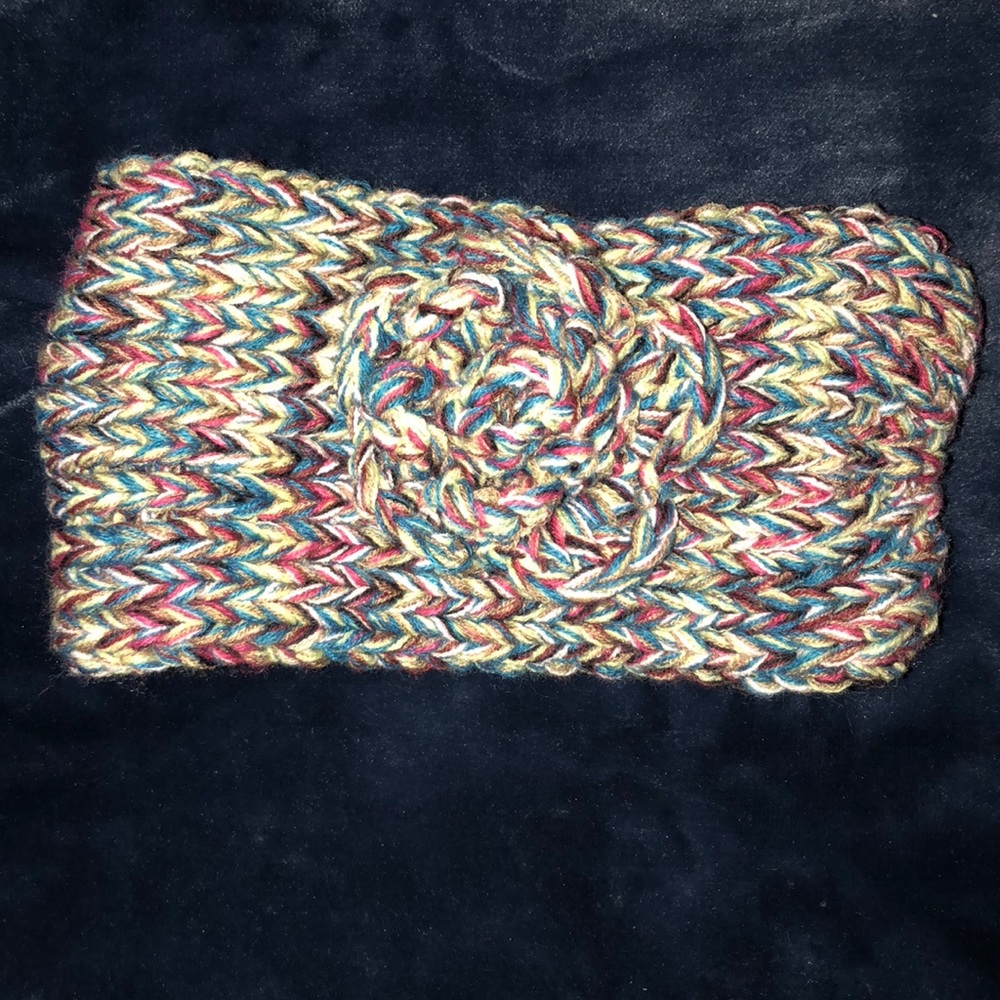 Flowered Headband Beanie